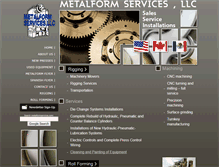 Tablet Screenshot of metalformservices.com